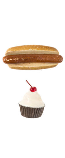 Hotdog, Cupcake Hotdog, Cupcake