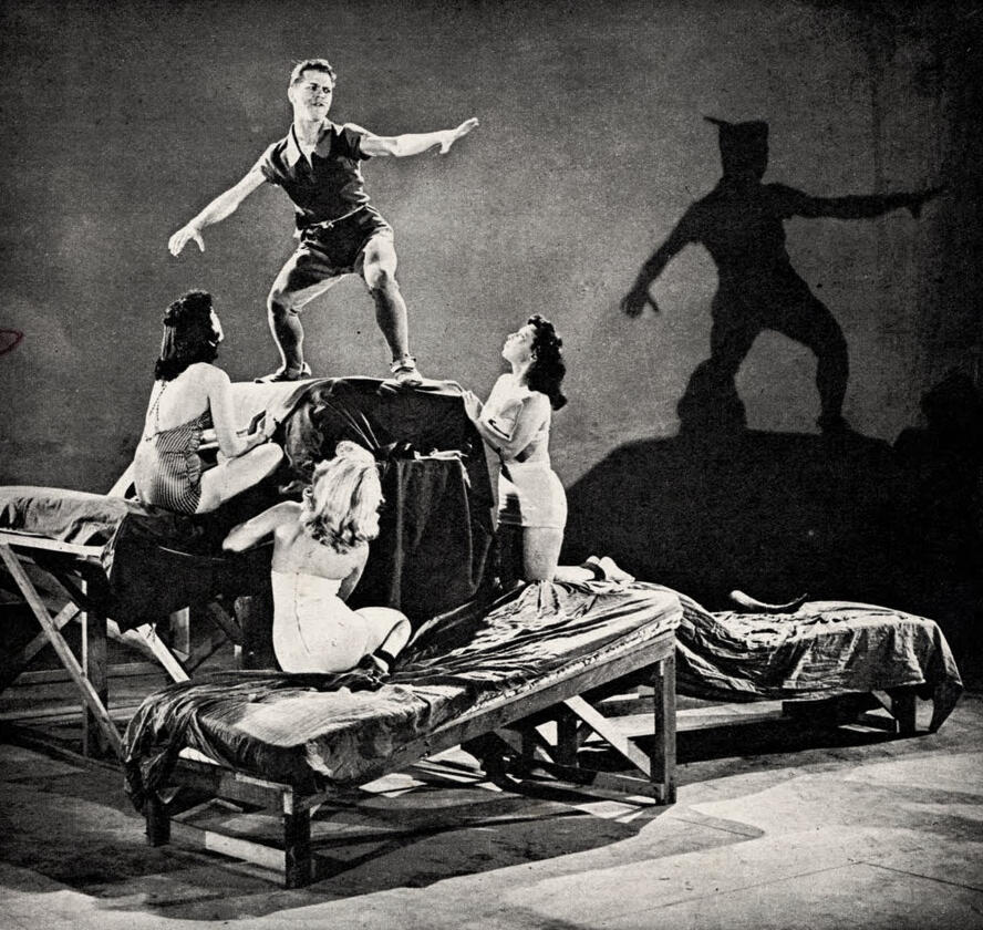 Ronald Dupree as Peter; June Foray, Connie Hilton & Margaret Kerry as the mermaids